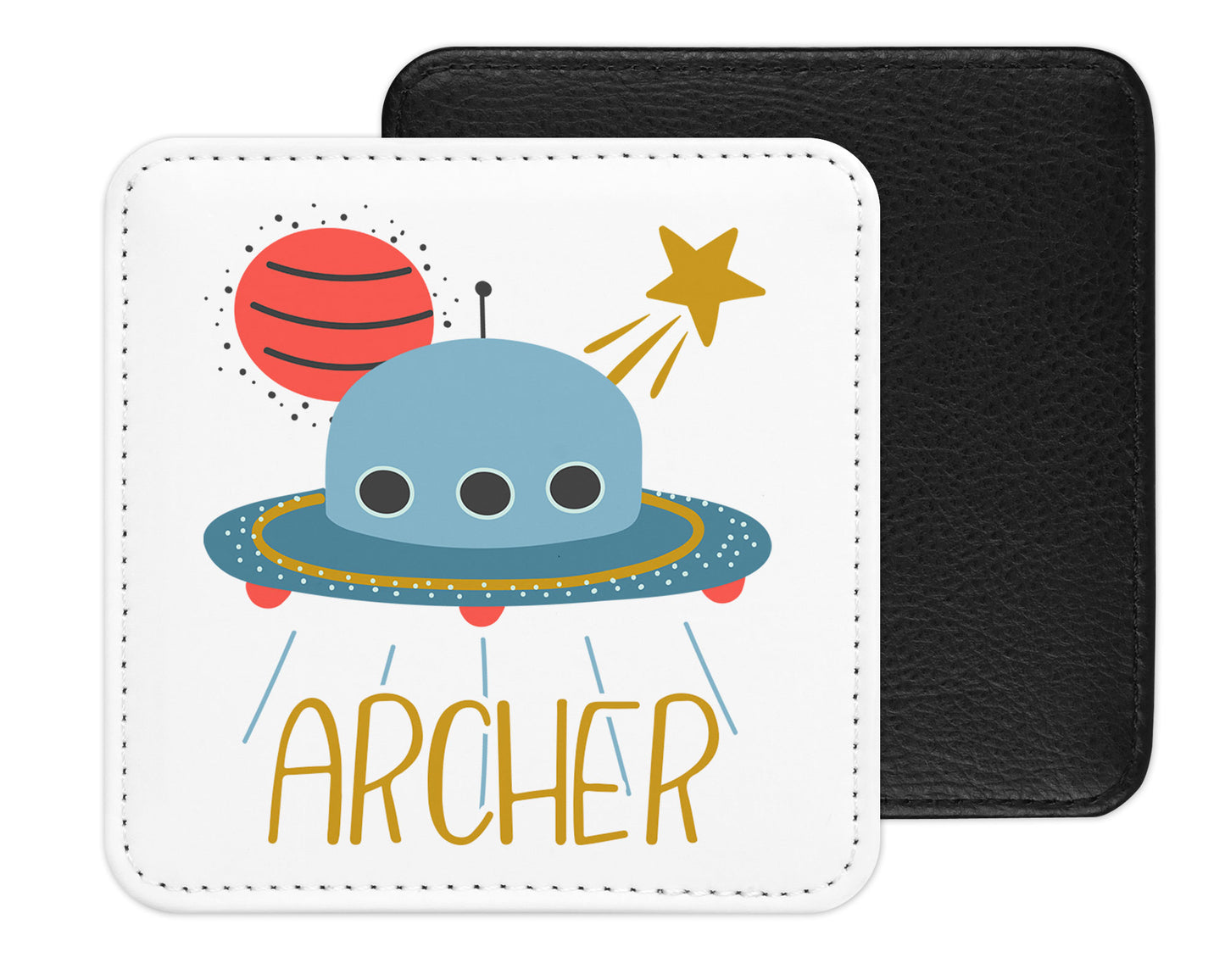 Space Themed Personalized Placemat Coaster Set