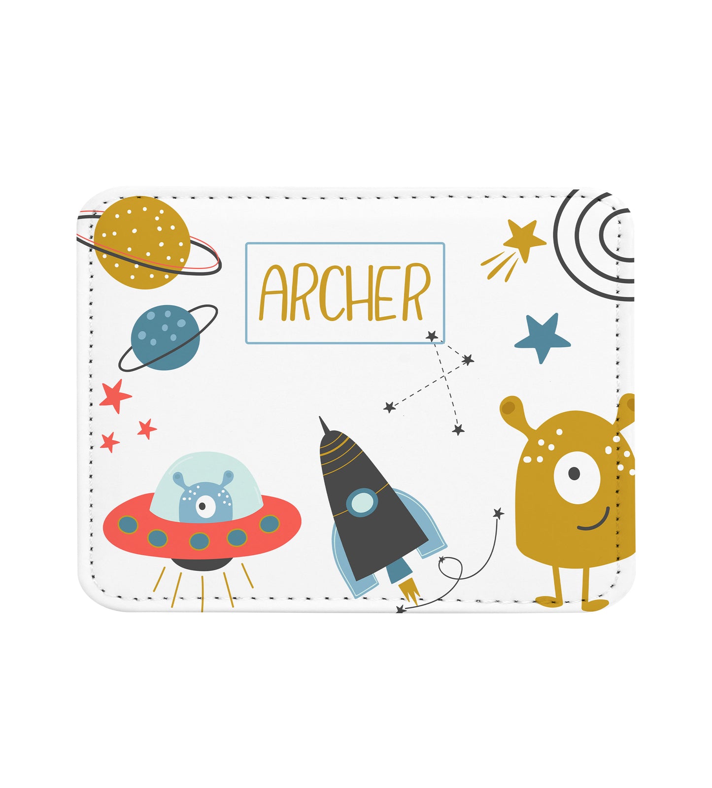 Space Themed Personalized Placemat Coaster Set