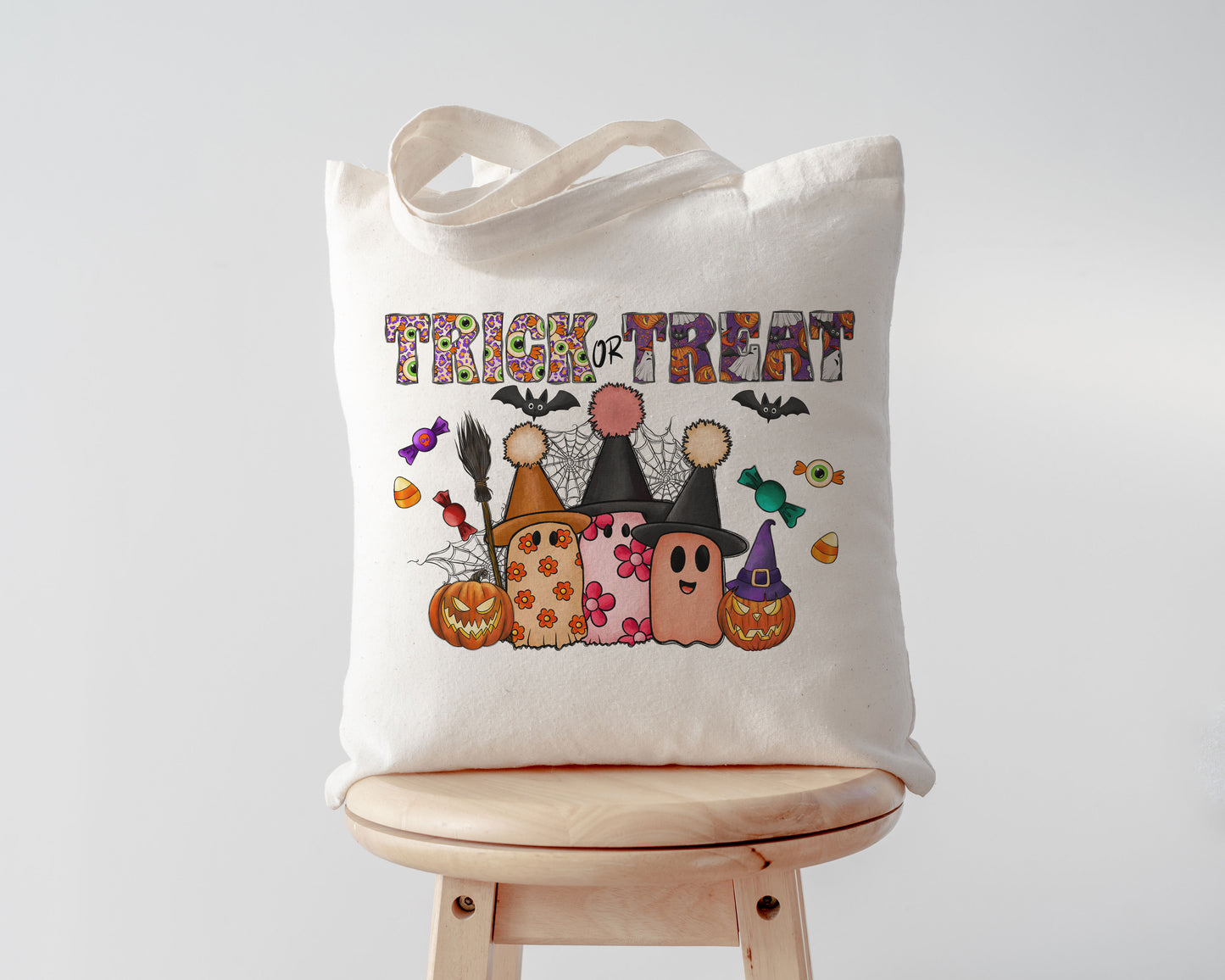 Custom Name Halloween Trick or Treat Bag