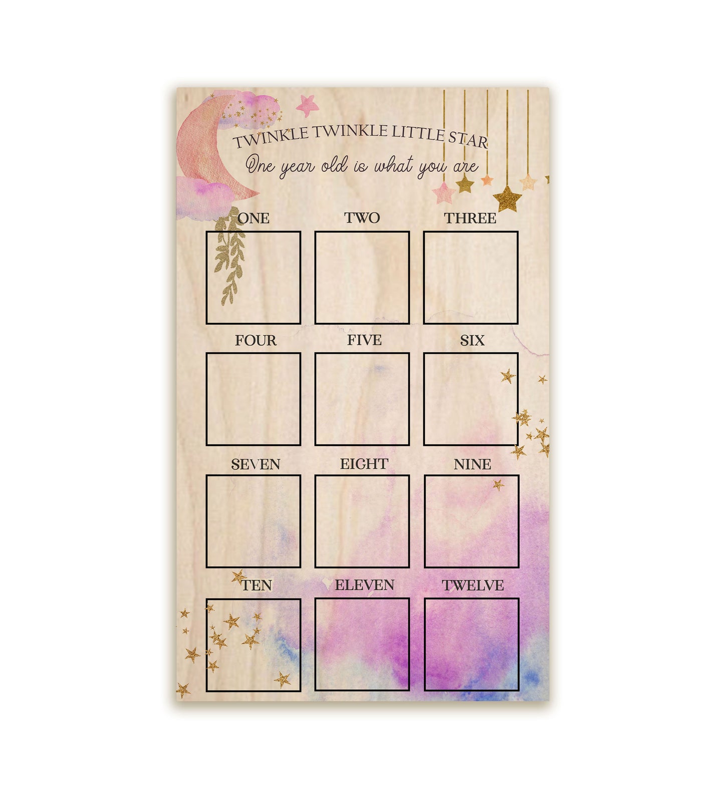 Twinkle Little Star Theme 1st Year Board
