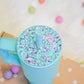 Simple Modern Confetti Personalized 24oz Tumbler Topper