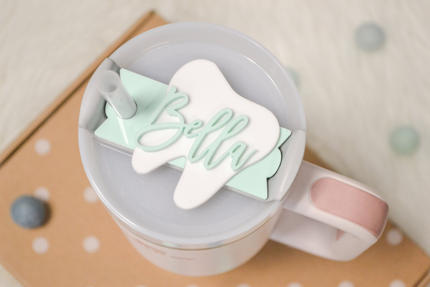 Stanley Tumbler Dental Hygienist Name Plate Acrylic