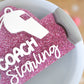 Sports Coach Personalized Stanley Tumbler Name Plate