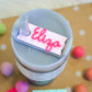 14oz Electric Pink Personalized Stanley Tumbler Name Plate Acrylic