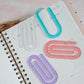 Jumbo Paperclips, Paper Clip Bookmark, Teacher Appreciation Bookmark Set, Paperclip Bookmark, Oversized Planner Book Mark, Teacher Day Gift