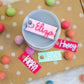 14oz Electric Pink Personalized Stanley Tumbler Name Plate Acrylic