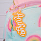 Diaper Bag Tag, Backpack Name Tag, Name Keychain, Personalized Bag Tag