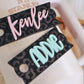 Black Leopard Stanley Cup Tumbler Name Plate