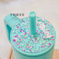 Simple Modern Confetti Personalized 24oz Tumbler Topper