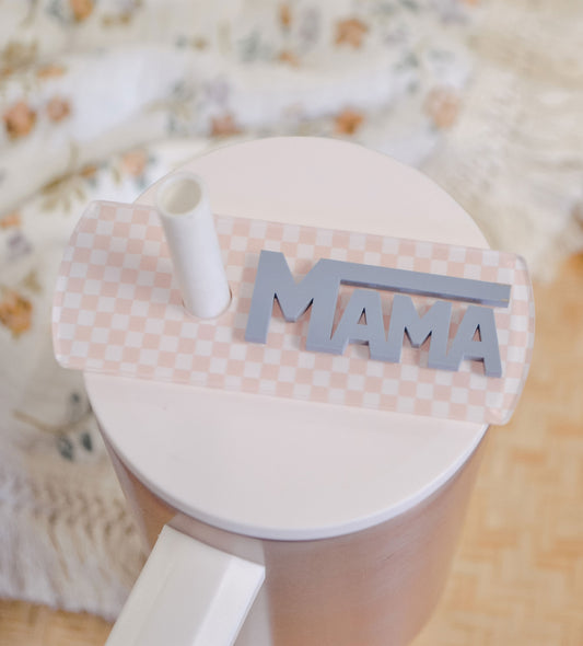 Checkered Mama Simple Modern 40oz Tumbler Topper