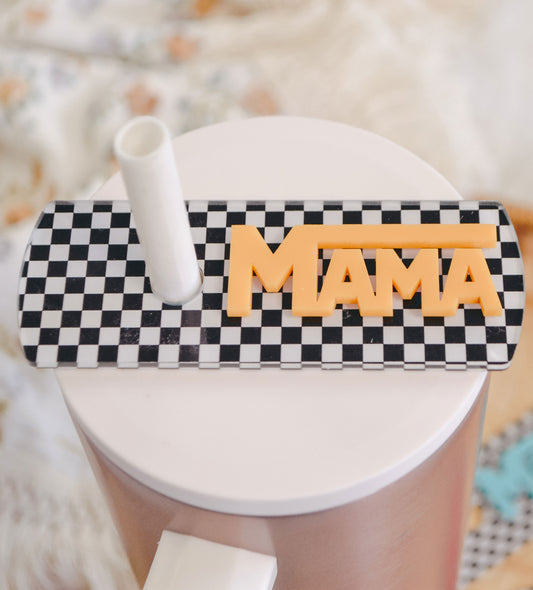 Checkered Mama Simple Modern 40oz Tumbler Topper