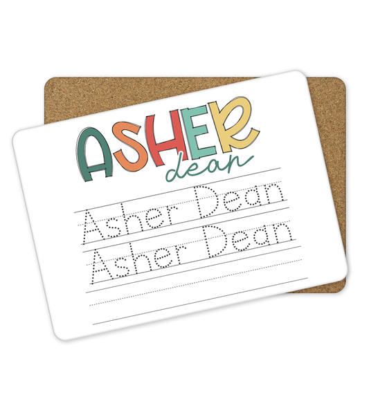 Personalized Dry Erase Name Tracing Board
