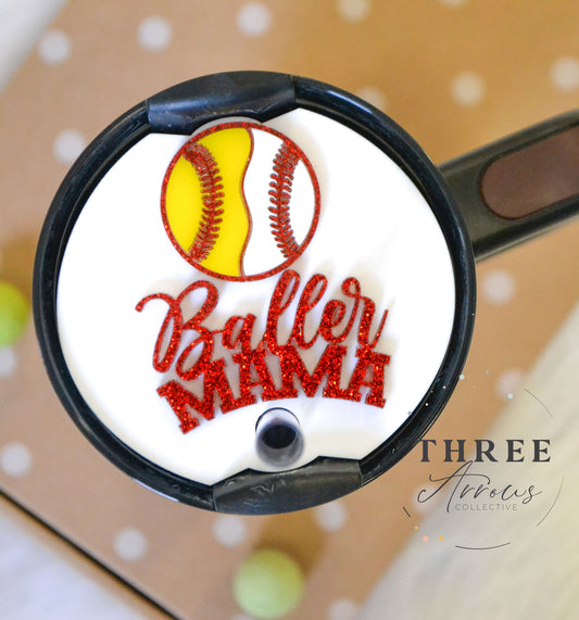 Baller Mama Stanley Tumbler Name Tag Personalized