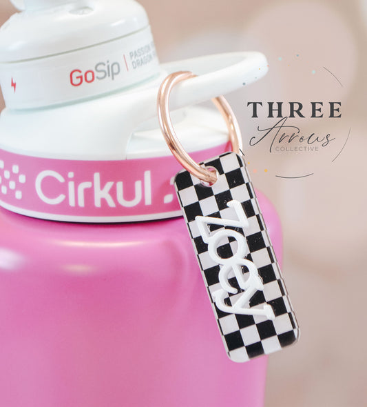 Cirkul Bottle Accessories, Water Bottle Handle Name, Water Bottle Charm Customizable, Custom Name for Cirkul, Kids Water Bottle Name Tag