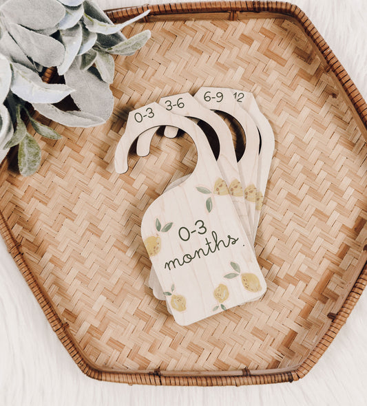 Lemon Nursery Closet Divider