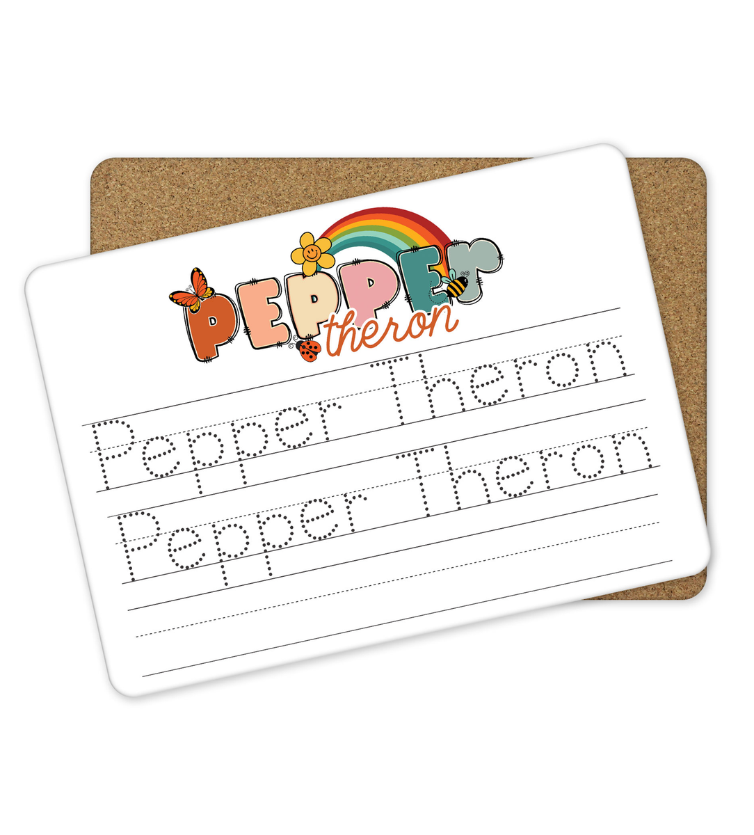 Personalized Dry Erase Name Tracing Board Three Arrows Co.