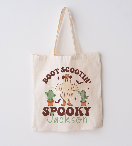 Boot Scootin Halloween Trick or Treat Bag