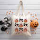 Boo Tote Bag, Halloween trick or treat tote bag, Custom Canvas Halloween Bag, Trick or Treat Name Tote, Personalized Gifts for Halloween
