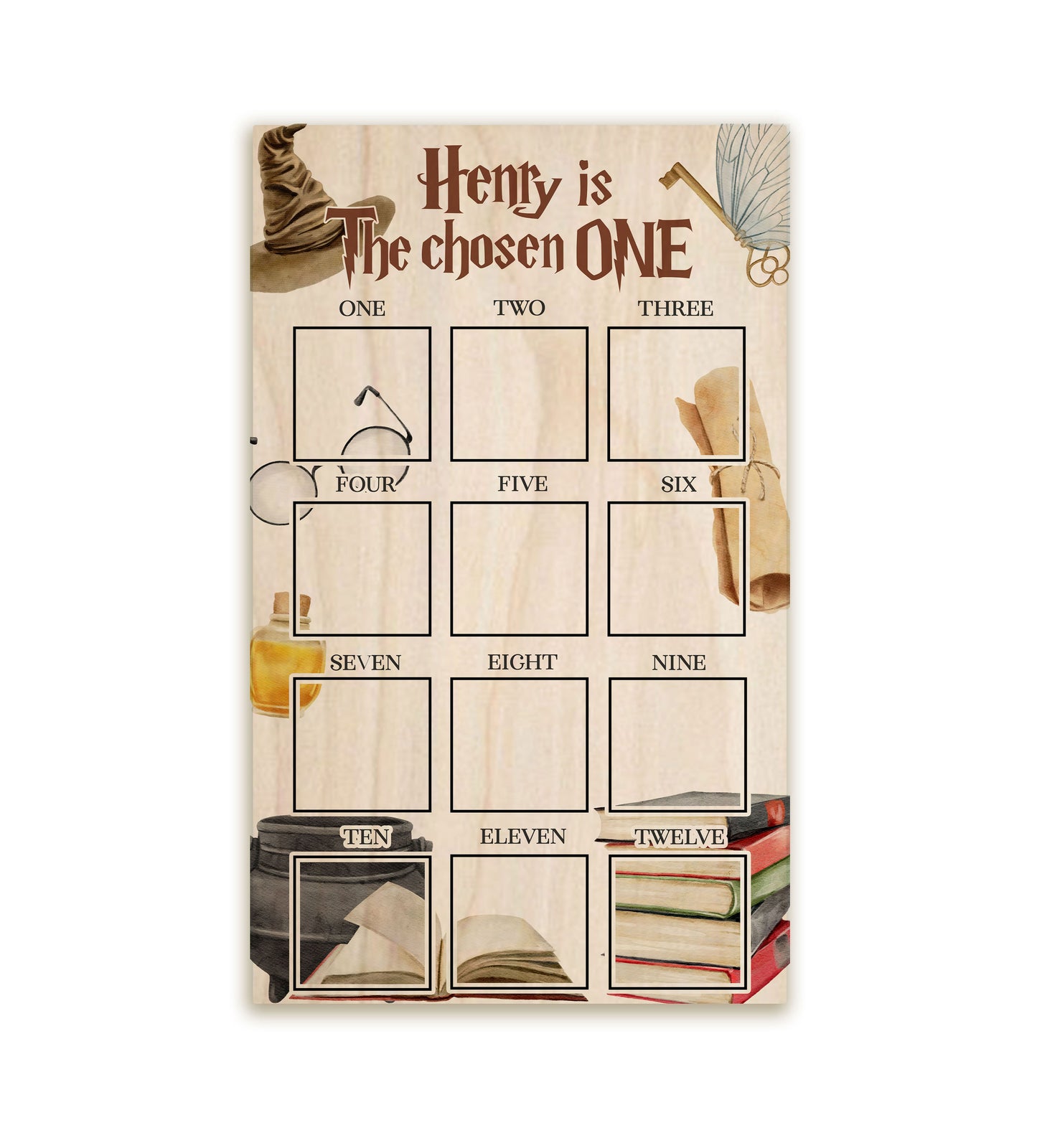 Chosen One First Year Photo Board
