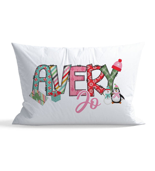 Christmas Personalized Kid Pillow Case