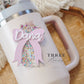 Confetti Coquette Bow Stanley Tumbler Name Plate