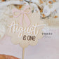 Coquette Bow Cake Topper, 1st Birthday Smash Cake Decorations, Coquette birthday, Wooden Bow Name Cake Topper, Acrylic Name Topper