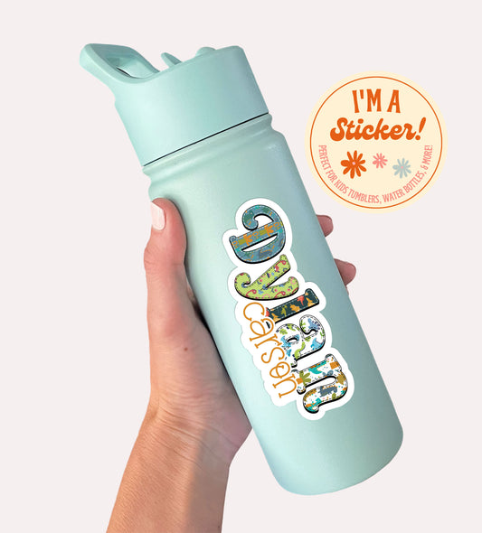 Dinosaur Personalized Name Stickers
