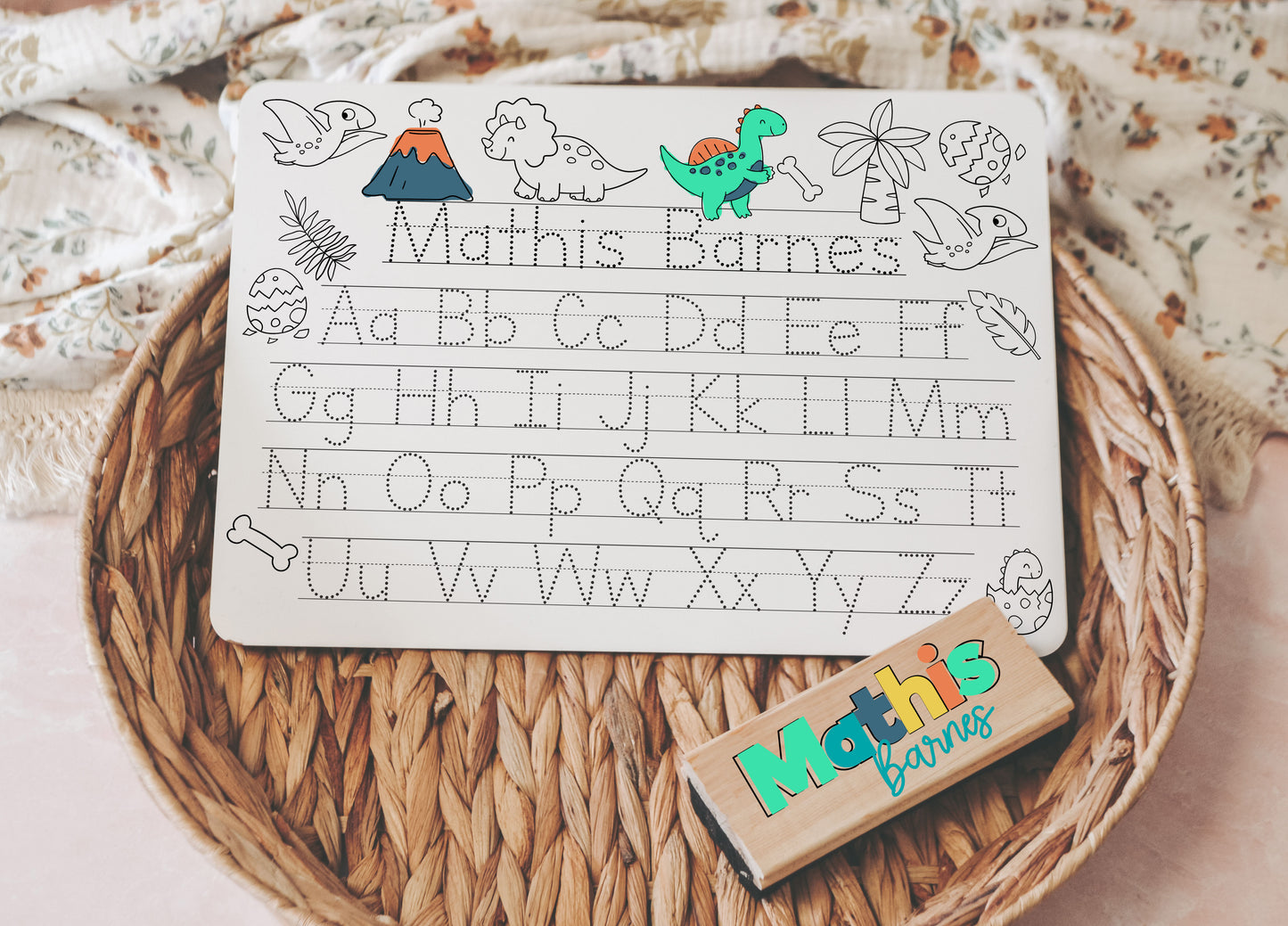 ColorMe Name Boards - Dino
