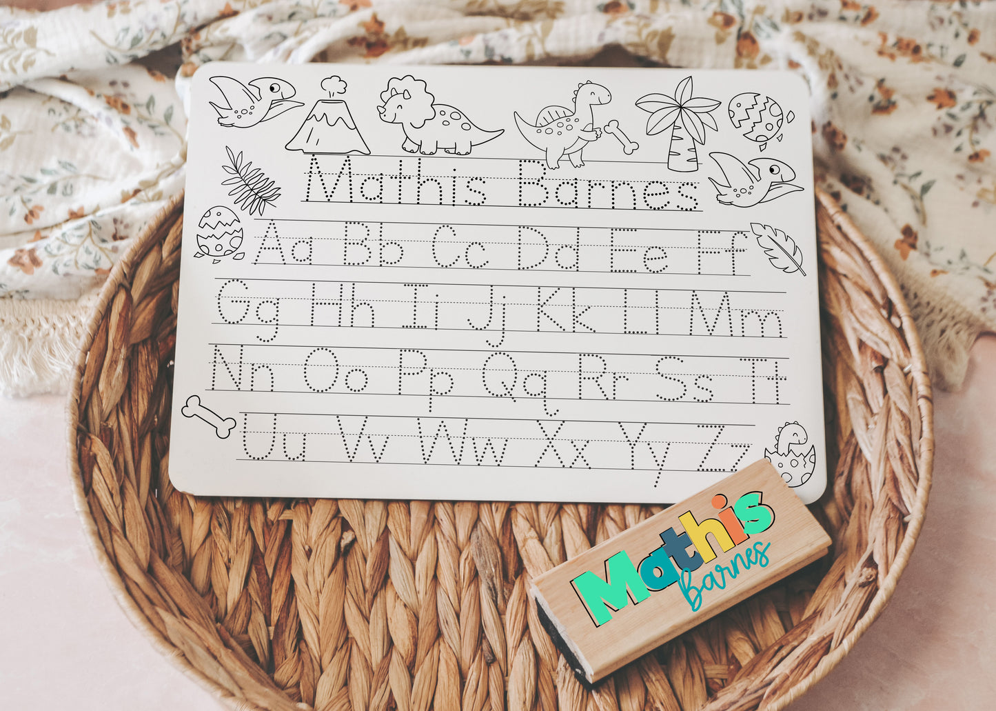 ColorMe Name Boards - Dino