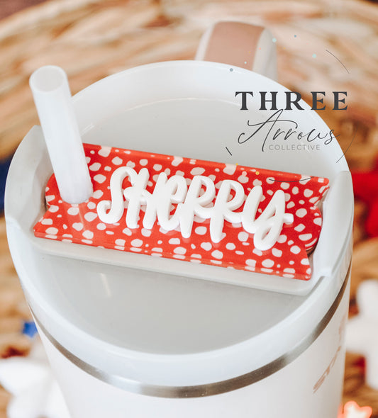 4th of July Patriotic Stanley Name Plate