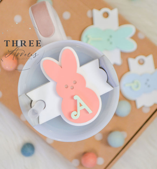 Easter Bunny Personalized Stanley Tumbler Name Plate Acrylic