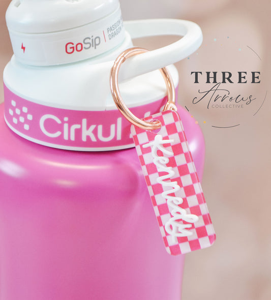 Cirkul Bottle Accessories, Water Bottle Handle Name, Water Bottle Charm Customizable, Custom Name for Cirkul, Kids Water Bottle Name Tag