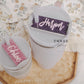 Stanley Tumbler Personalized Glitter Name Tags