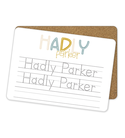 Personalized Dry Erase Name Tracing Board