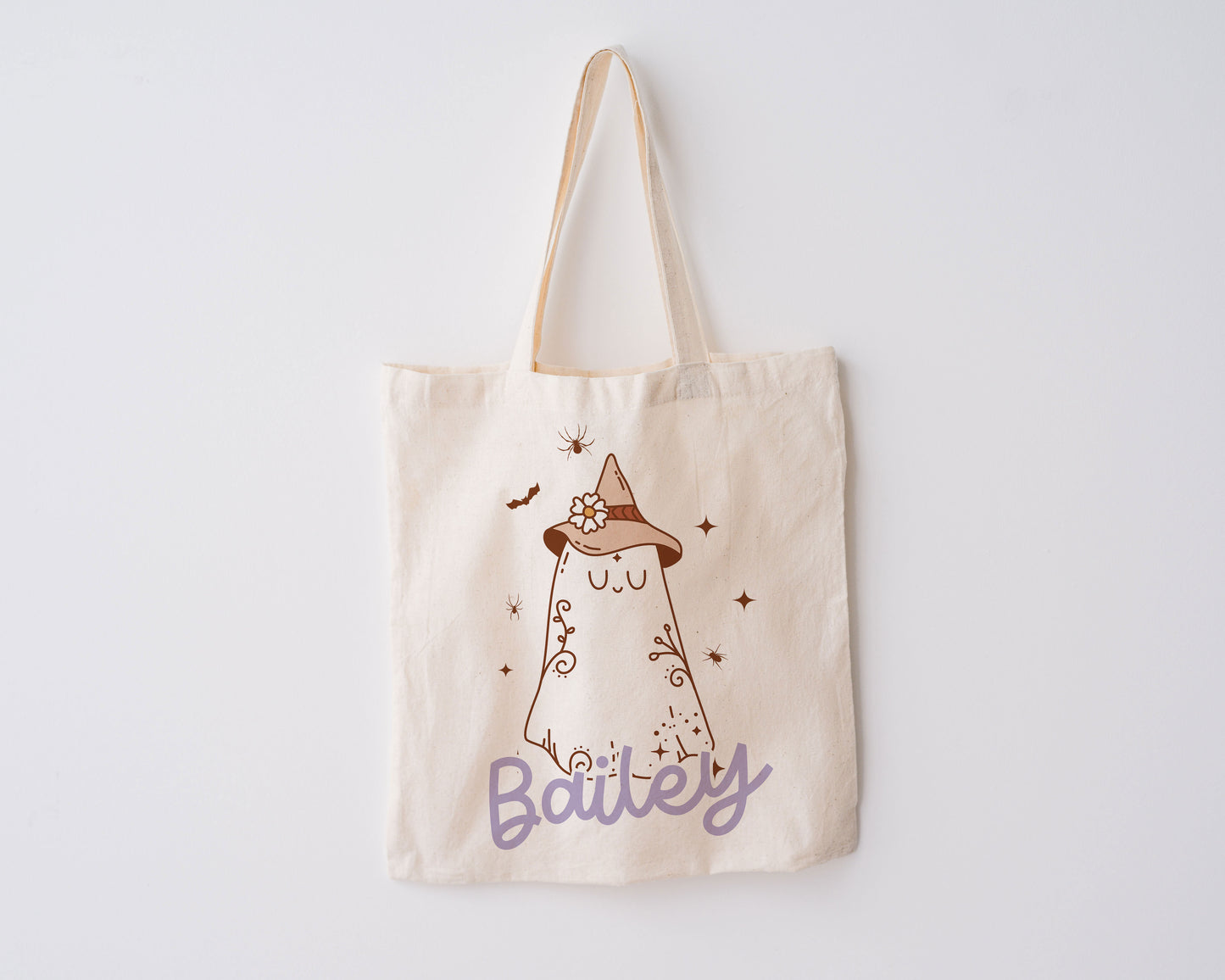 Halloween trick or treat tote bag, Boo Tote Bag, Custom Canvas Halloween Bag, Trick or Treat Name Tote, Personalized Gifts for Halloween