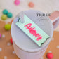 Electric Pink! Personalized Stanley Tumbler Name Plate Acrylic