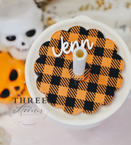 Hydro Flask Name Plate, Halloween Tumbler Topper Tag Personalized, 32/40oz Tumbler Name Tags for Hydroflask, Custom Tumbler Plate Lid
