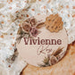 Hospital Door Hanger, Hospital Name Sign, Door Hanger, Pampas Roses Baby Doorhanger, Nursery Name Sign, Newborn Birth Stats, Shower Gift