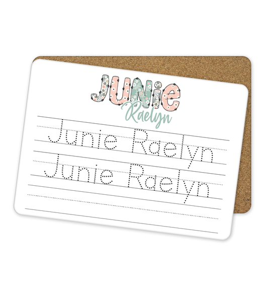 Personalized Dry Erase Name Tracing Board