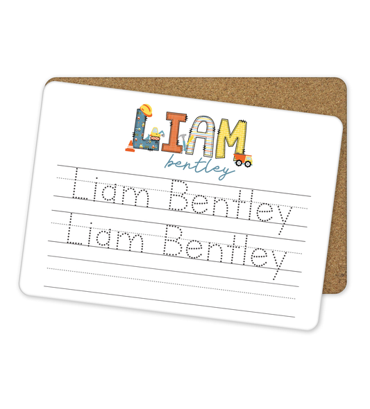 Personalized Dry Erase Name Tracing Board