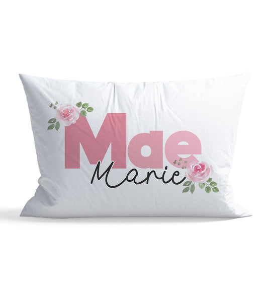 Roses Personalized Kid Pillow Case