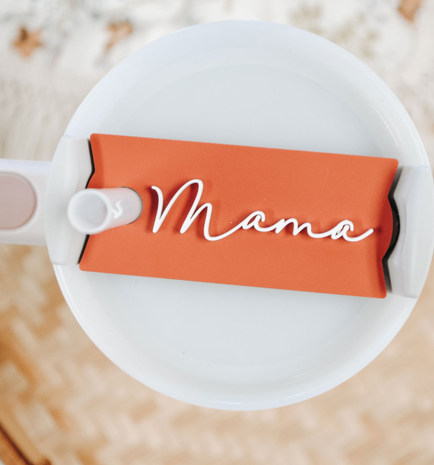 Personalized Mama Stanley Tumbler Plate Acrylic