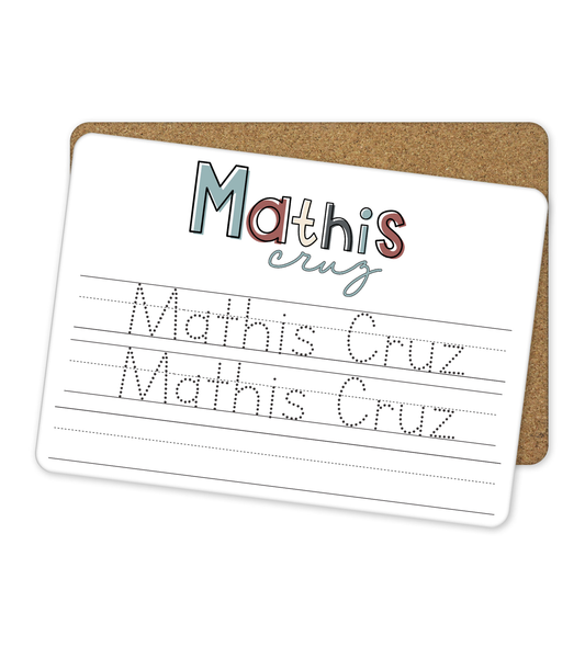 Personalized Dry Erase Name Tracing Board