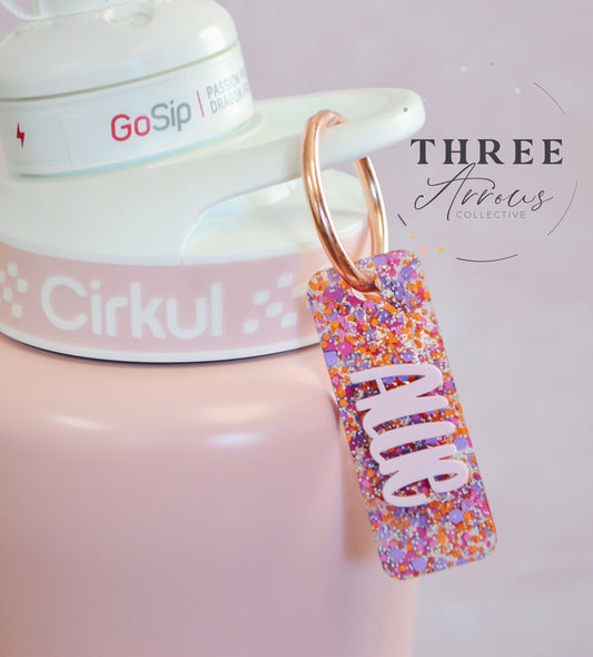Cirkul Bottle Accessories, Water Bottle Handle Name, Water Bottle Charm Customizable, Custom Name for Cirkul, Kids Water Bottle Name Tag