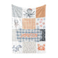 Patchwork Baby Name Blanket Under the Sea Personalized Baby Plush Minky Blanket Baby Shower Gift Gender Neutral Baby Blanket