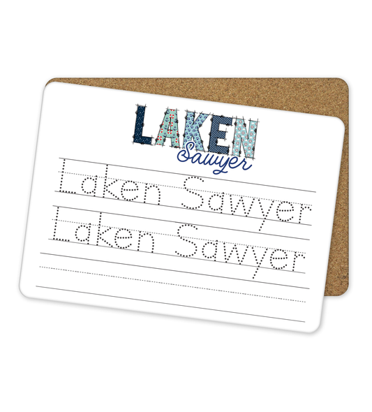 Personalized Dry Erase Name Tracing Board