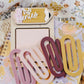 Acrylic Bookmark Teacher, Jumbo Paper Clip Bookmark Sticky Note Set, Teacher Appreciation, Apple Bookmark, Planner Book Mark, Teacher Gift