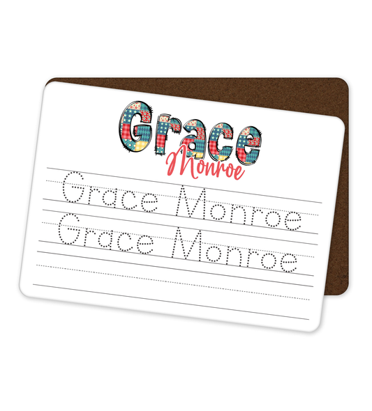 Personalized Dry Erase Name Tracing Board