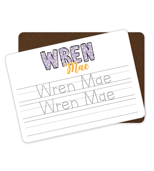 Personalized Dry Erase Name Tracing Board