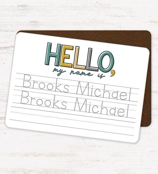 Personalized Dry Erase Name Tracing Board